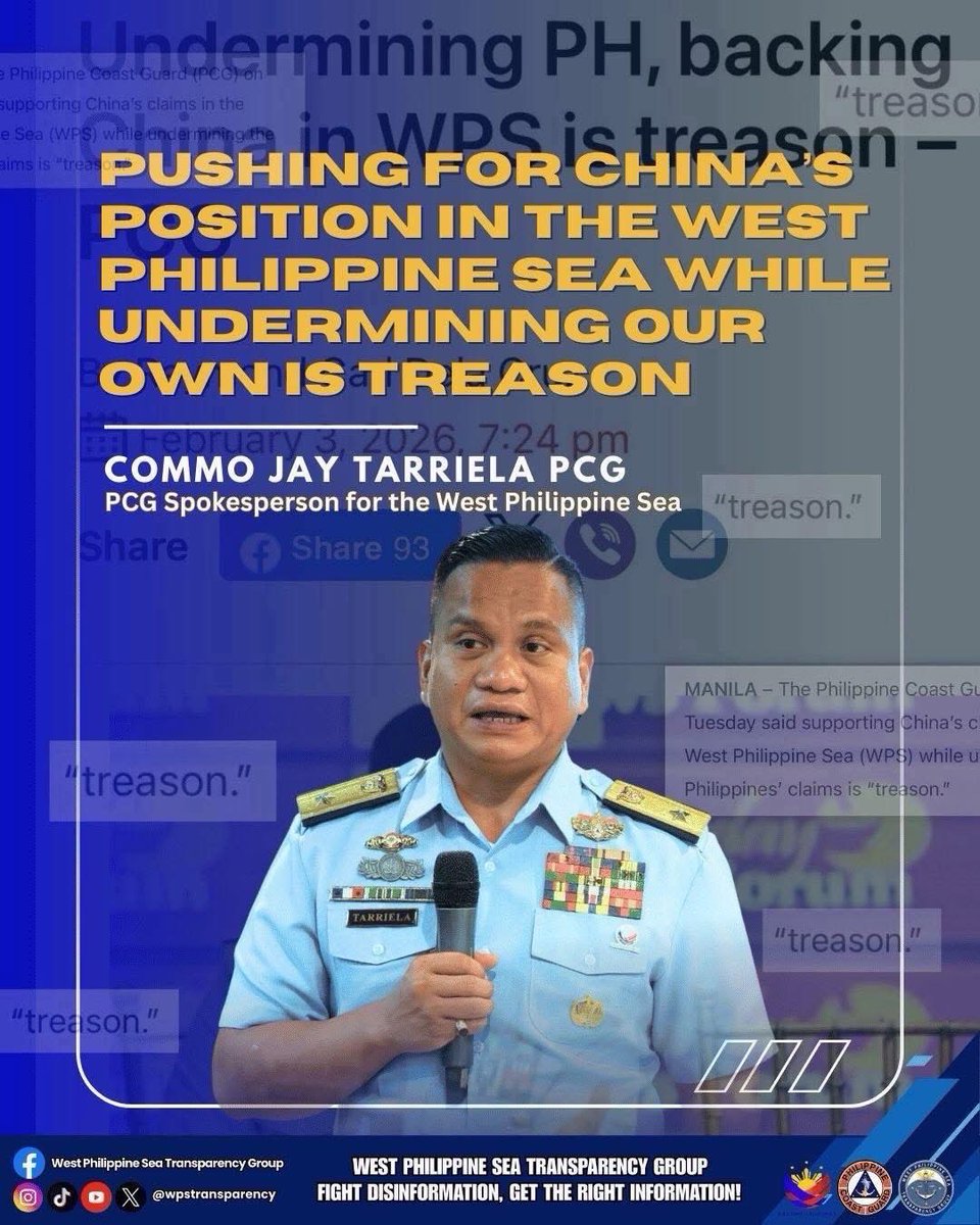 West Philippine Sea Transparency Group tweet media