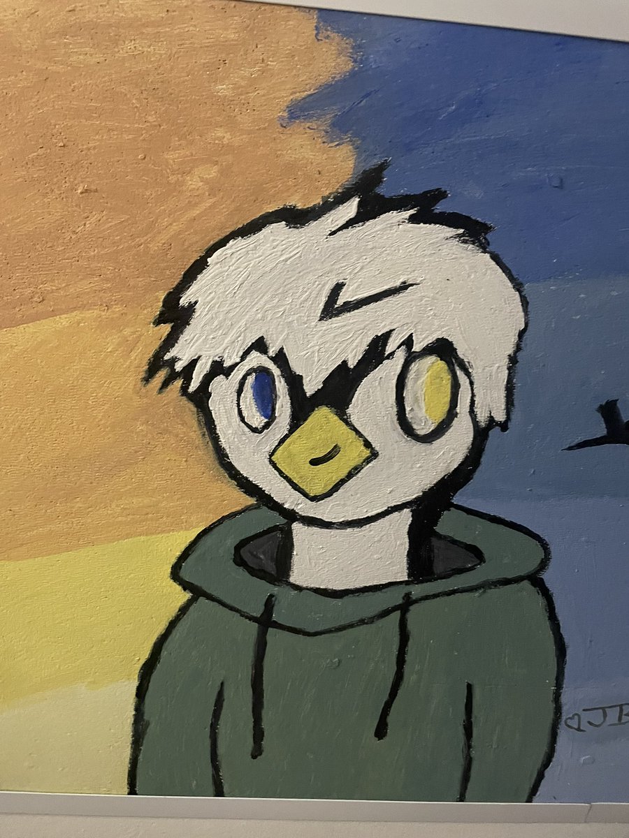 JustTangoMango's tweet photo. dont know how i forgot about this one, this is one of my friends ceiling tiles that i painted https://t.co/LOoDLhH6YV
