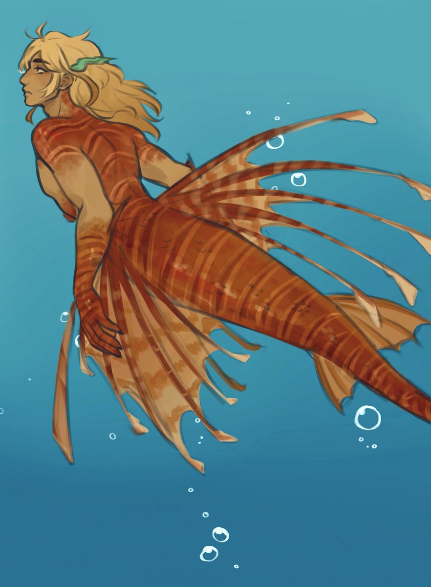 calxaurum's tweet photo. I love drawing characters as fish even if it's out of character, I'm sorry but I want those bastards to swim around even if it's just for a moment https://t.co/Pc6VB86tfc
