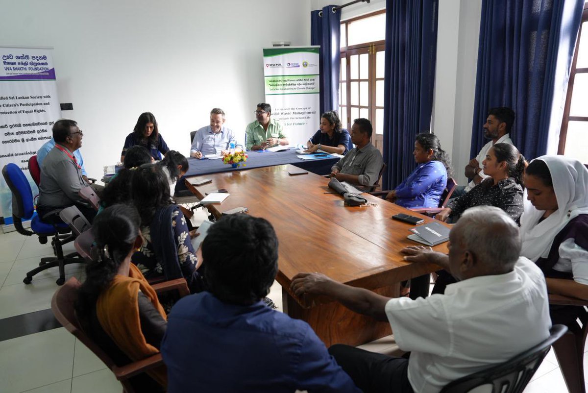 MAFrancheUN's tweet photo. In Badulla I appreciated roundtable with local organization &amp; civil society representatives to undertand better ongoing impact of #CycloneDitwah, notably on housing, land, nutrition and livelihoods. Needs remain significant, especially most vulnerable communities. https://t.co/LajGcyOvjp