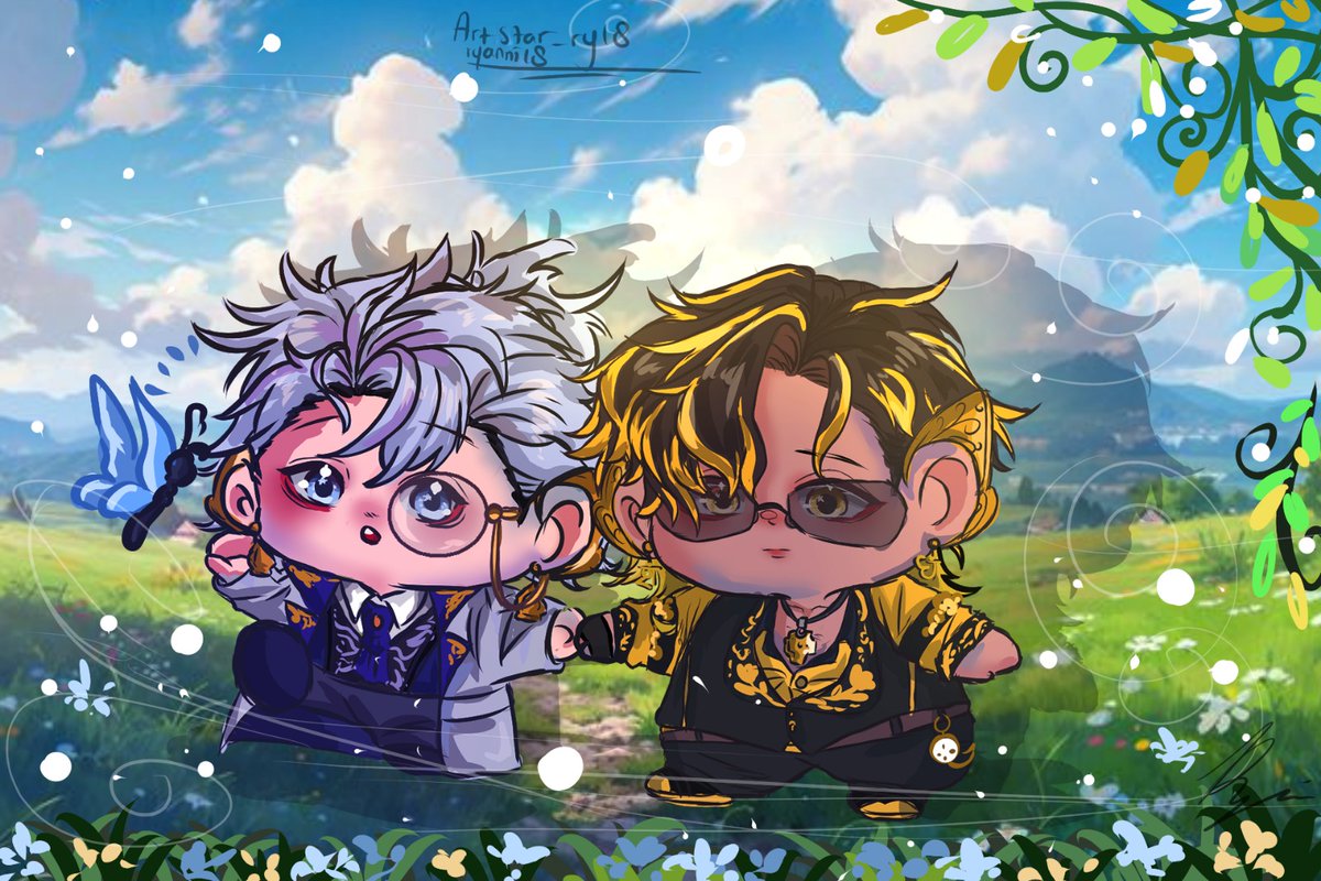 Ryanni_artis's tweet photo. ☺️ gak tau kenapa diriku menyukai dua saudara ini 😌 karakter nya keren banget 😍
Art chibi : Sadewa dan Nakula 
Art by : me / ryanni 
@Sadewa_Sagara @Nakula_Nalendra
______
#nakulanalendra 
#NakuLukis 
#SadewaSagara 
#PourtraitSagara 
#MEVVARNAI 
#PANDAVVA https://t.co/kNZKgE2syb