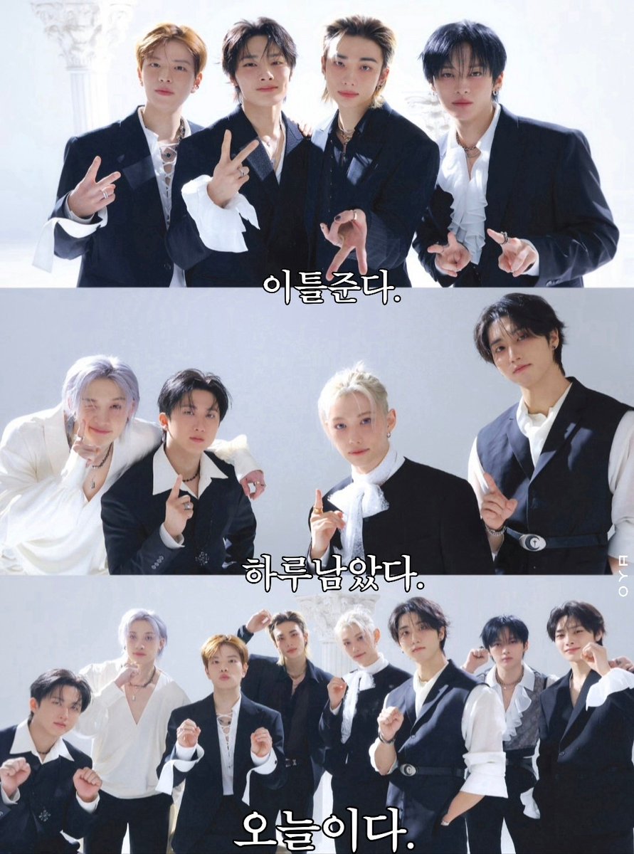 아 D-2부터  저 손포즈 뭘까 했는데 
스키즈 무서운 분들이네 아