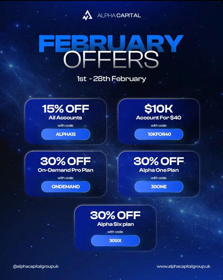 You ask? We deliver 🎯

Take Advantage of <a href="/AlphaCapitalUK/">Alpha Capital Group</a> February Offers 🔥

Make sure that you don't wanna miss it!!!

Get yours here:
app.alphacapitalgroup.uk/signup/Eyven