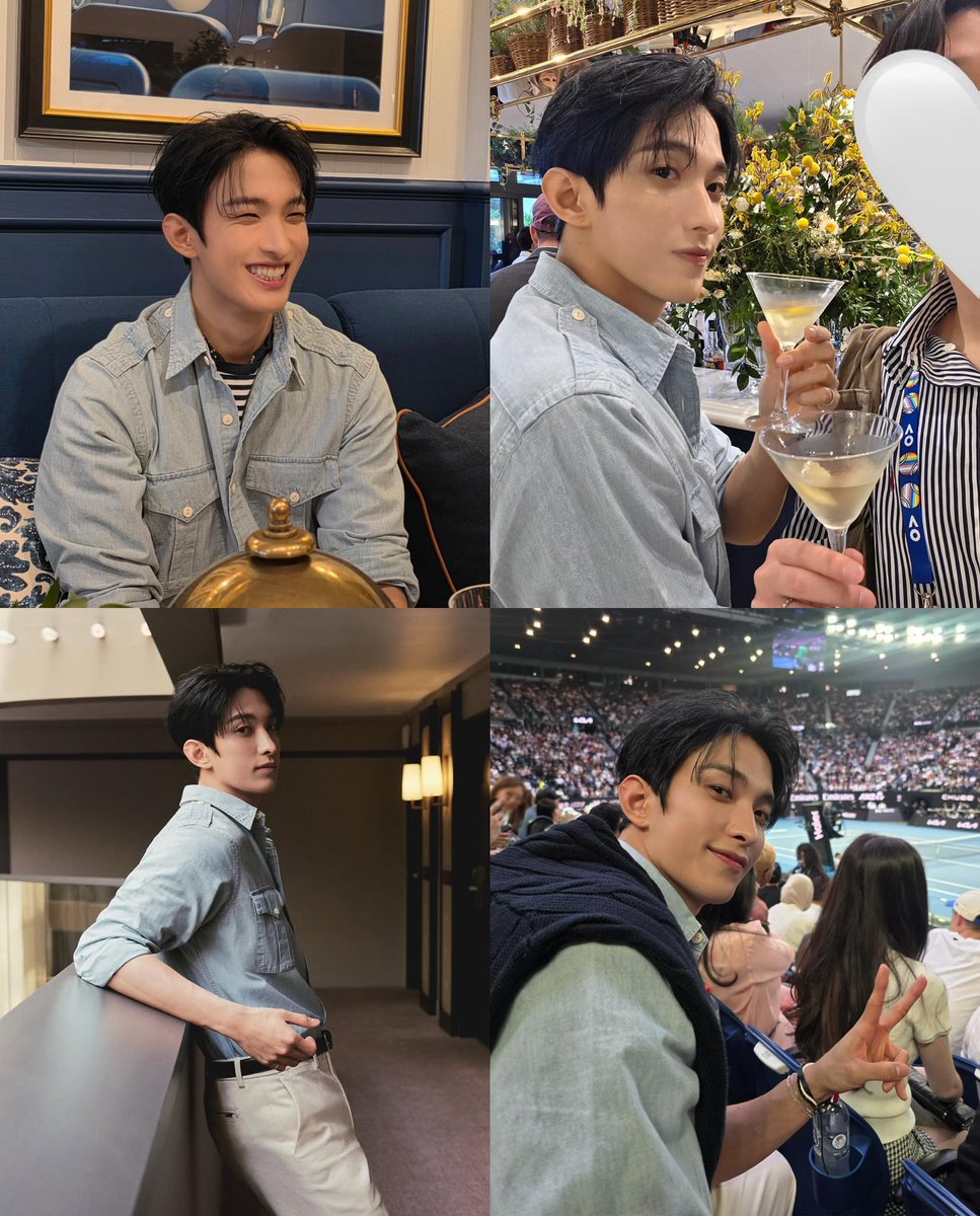 Dokyeom at the Australian Open just screams BOYFRIEND