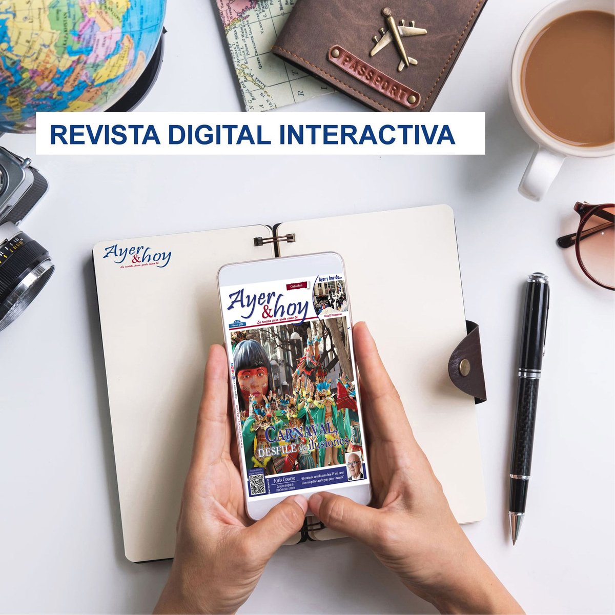 👉 No dejes de ver nuestra 𝗘𝗗𝗜𝗖𝗜Ó𝗡 𝗗𝗜𝗚𝗜𝗧𝗔𝗟 𝗜𝗡𝗧𝗘𝗥𝗔𝗖𝗧𝗜𝗩𝗔 𝗗𝗘 𝗟𝗔 𝗥𝗘𝗩𝗜𝗦𝗧𝗔 𝗔𝗬𝗘𝗥 &amp; 𝗛𝗢𝗬 de Ciudad Real de este mes. 💻 Disponible para leer en tu móvil, tablet y ordenador. 🙌🙌
indd.adobe.com/view/7aff246e-…
#revistaayeryhoy #larevistaparagentecomotu