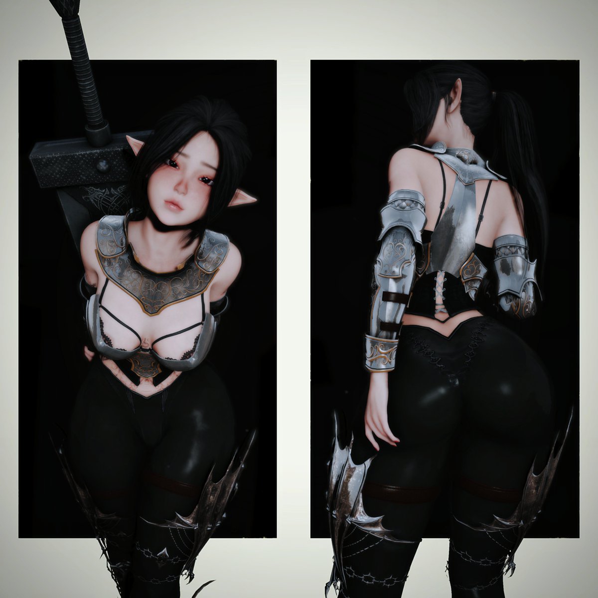 Hey! Don't stare it's rude.. 🙄💕
#SkyrimSE