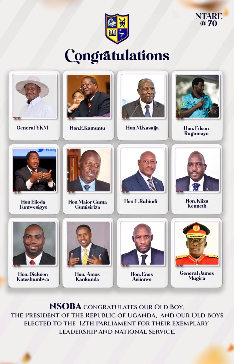 Thank you <a href="/Official_NSOBA/">Ntare School Old Boys Association (NSOBA)</a> 👏