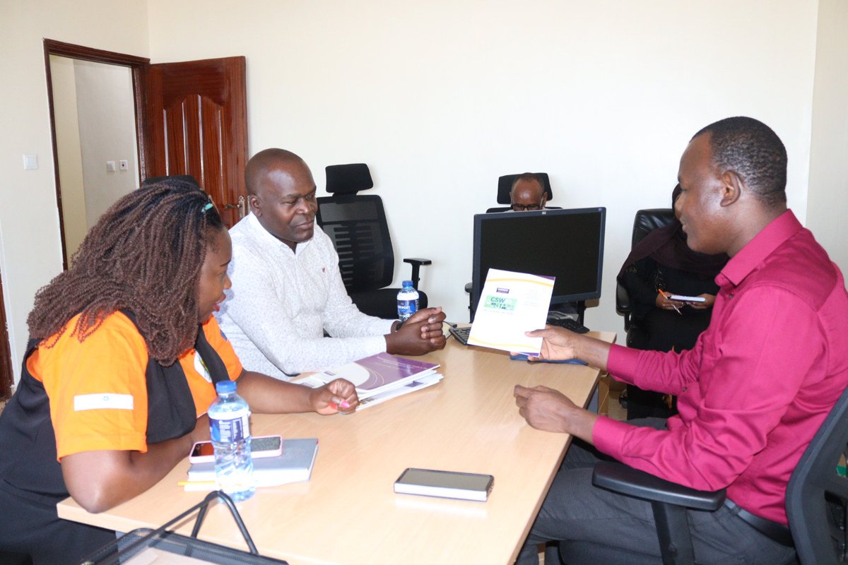 This morning the SHARP Kenya team paid a courtesy call to the National Gender and Equality Commission
<a href="/NGECKenya/">The National Gender and Equality Commission (NGEC)</a> regional office in <a href="/isioloCounty011/">Isiolo County Government</a>
led by Mr. Lotaruk. The two teams discussed areas of convergence on advancing Gender Equality, access to SHRH for all as a