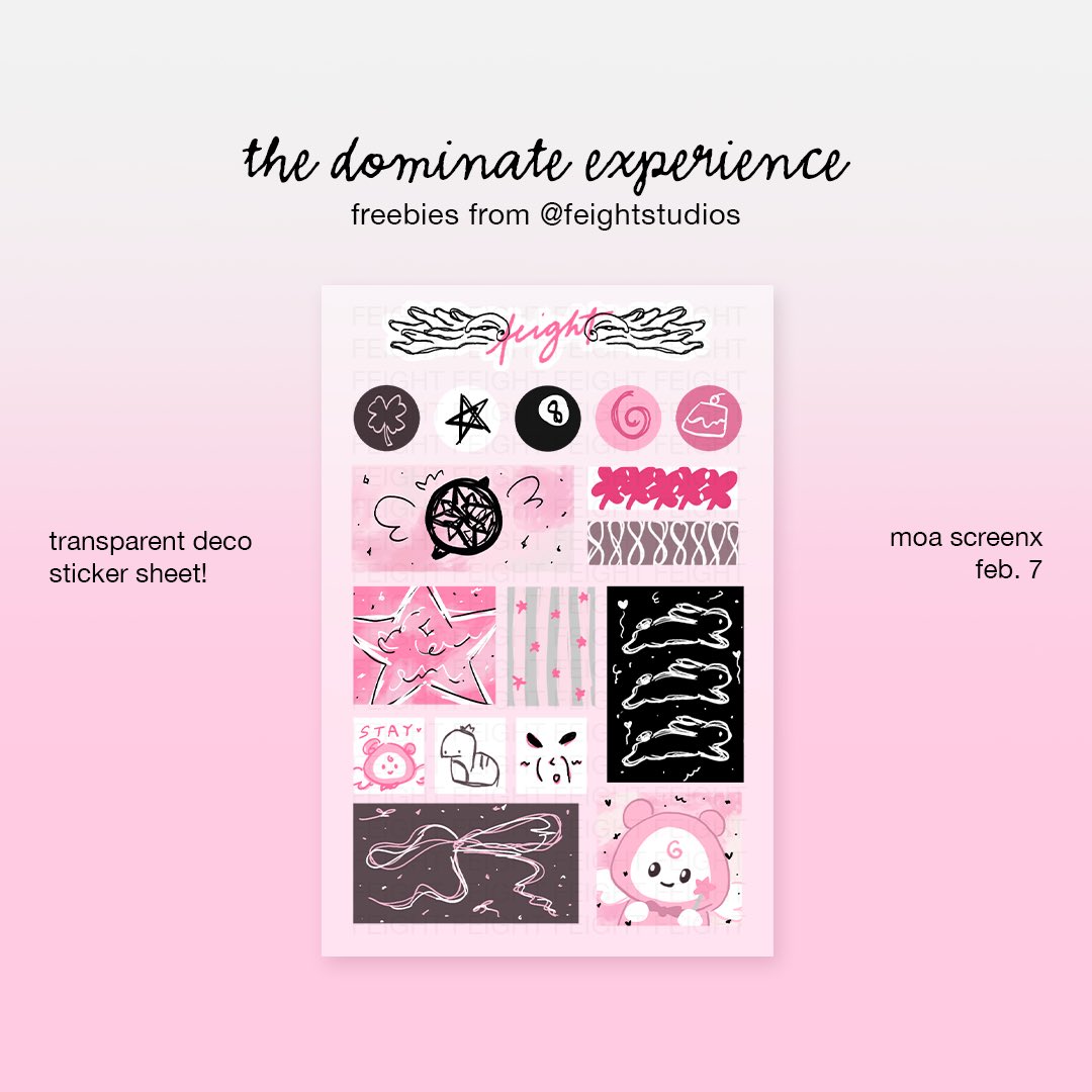 888feight's tweet image. dominate experience giveaway 🎱
#fromfeight

☘︎ skz deco sticker sheet
☘︎ feb 7 @ moa screenx
☘︎ loc and time TBA on d-day
☘︎ open to all stays!
☘︎ limited quantity only, 1:1  

see you there!