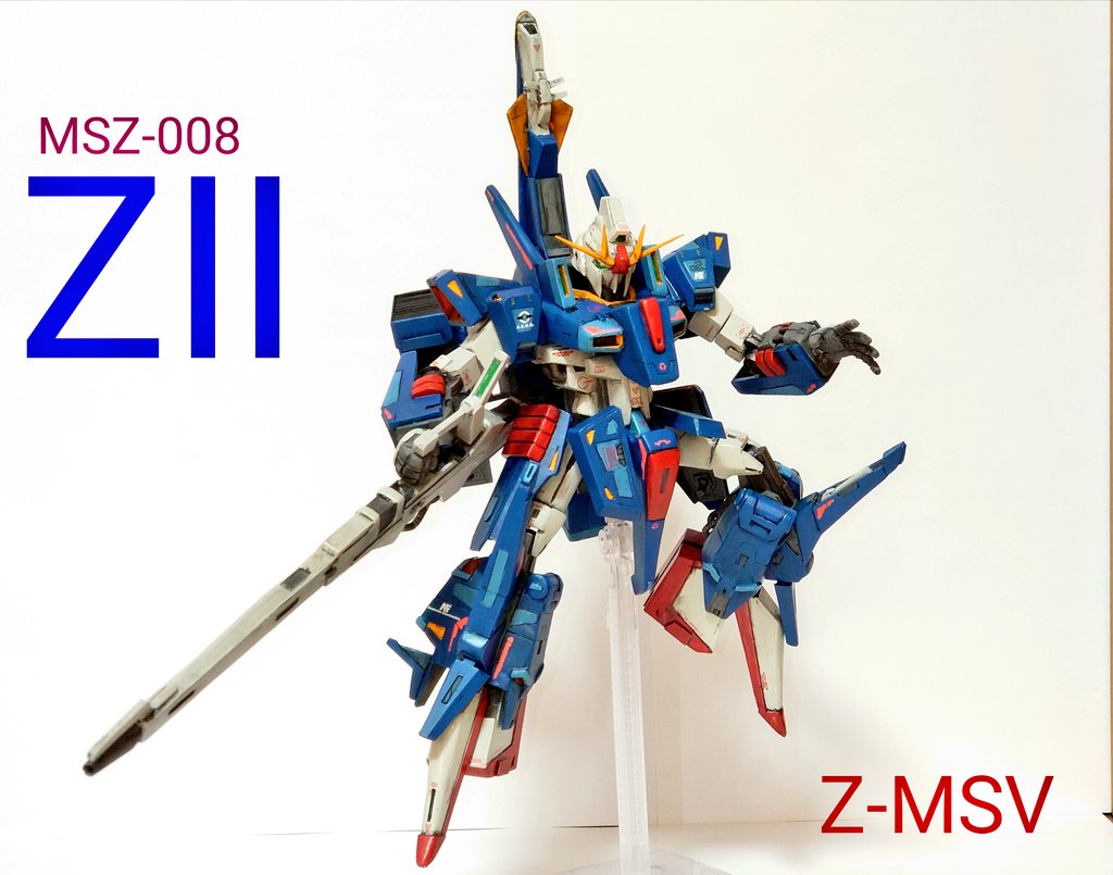 RT @kouryu719: フルスクラッチ【1/100 ZⅡ】完成しました！ HGキット