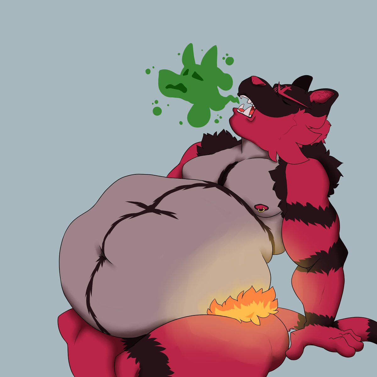 This loser begged me for so long, he 𝒏𝒆𝒆𝒅𝒆𝒅 to become part of my figure, he went so low to even pay me to put an end to his pathetic life~

Wish granted fag, now you'll be wobbling in my cheeks forever~

- <a href="/Incinevorer/">Hungry Blaze</a>