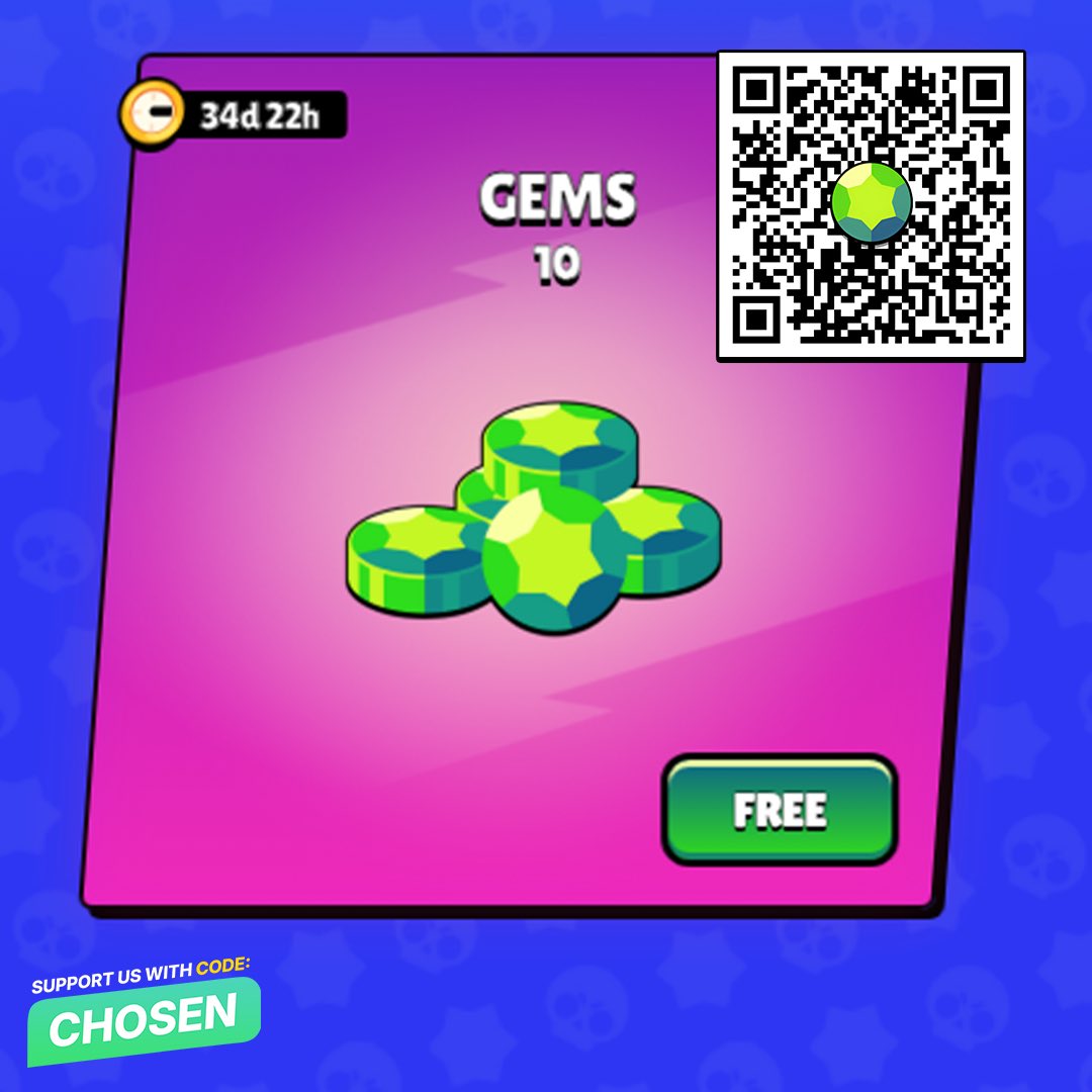 BrawlNetworkX's tweet photo. FREE GEMS! Also get 30% Extra Brawl Pass Progression! 🔥

Make sure to Use Code: Chosen if you plan to purchase it! ❤️

🔗 Scan the QR Code or Click this link to claim: https://t.co/P3qb1NWKKk https://t.co/XUBOdTVR5f