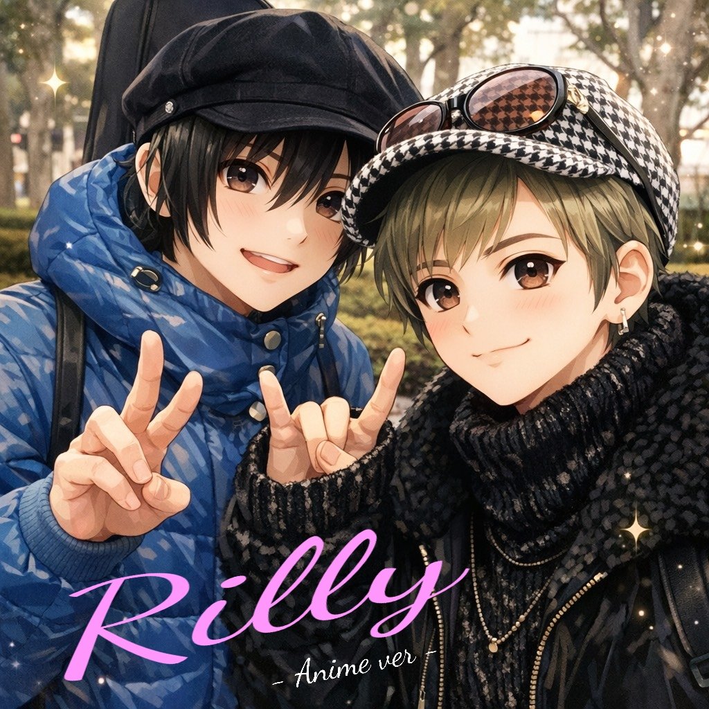 Alpha999_TAKA's tweet photo. このあと変更で急遽発表した
2/8(日) Jhon Lemon六本木にて開催
『 Rilly's BAR - Lemonade - 』
こちらのチケット予約が
本日20:00~受付開始だよー
お忘れなくー‼️⏬️
https://t.co/yNDgdOnrSQ
画像はアニメ化RillyとNobuテツリw
#アニメ化 #AIイラスト︎ #Rilly https://t.co/f8BpYgfAA0