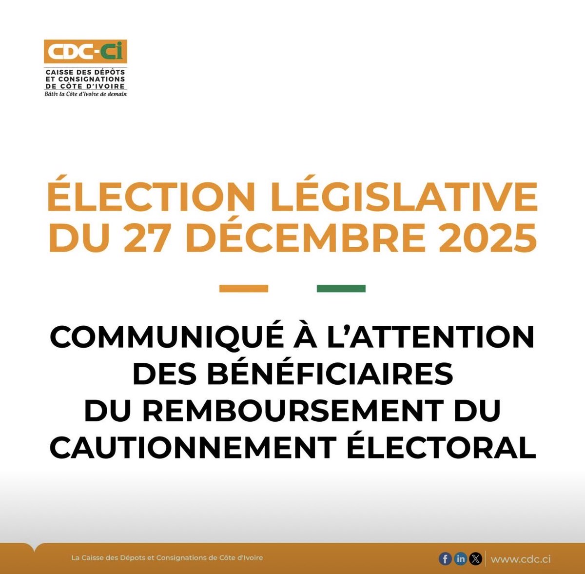 Caisse des dépôts et consignations - Côte d'Ivoire tweet media