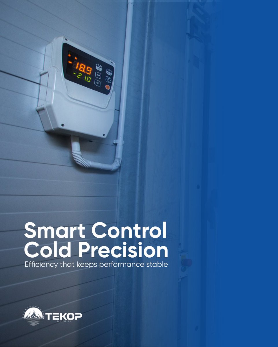 Smart control. Cold precision. Reliable performance.
Tekop Refrigeration cold rooms are engineered to deliver stable temperatures, optimized energy consumption, and uninterrupted operation for the most demanding storage environments.

#Tekop #ColdRoom #ColdStorage #Refrigeration