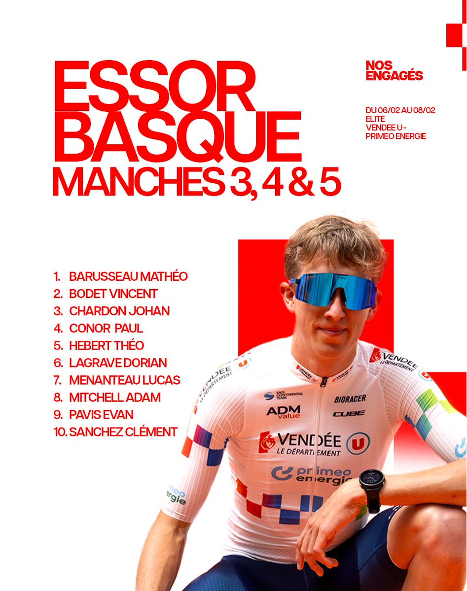 ʙᴀᴄᴋ ᴛᴏ ʙᴀᴄᴋ ?

Nous retrouvons le Pays Basque dès demain, avec un objectif : performer. 🔥

Une rotation s’effectuera parmi les engagés pour chacune des manches. 👊