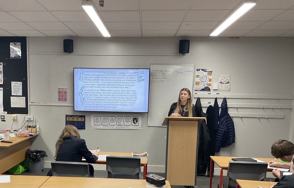 TRSSchool's tweet photo. Miss Knight delivering an excellent character lesson on positive relationships. #phse https://t.co/YLAu895hm1