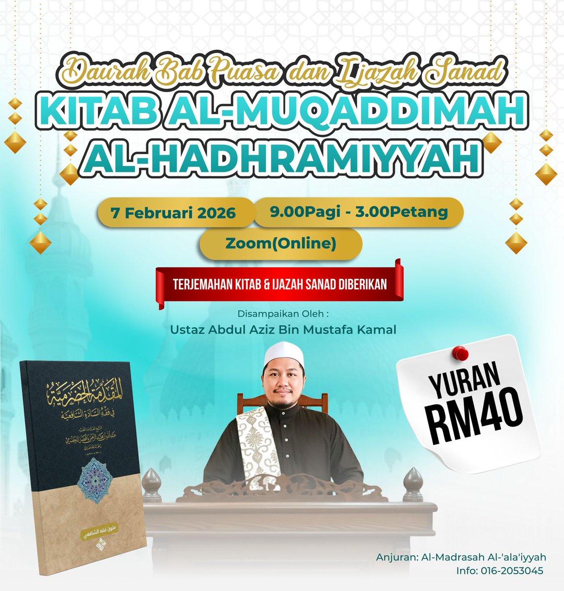 Aziz_Motcat's tweet photo. Kita berpindah ke platform online menggunakan Zoom insyaAllah. Ana tak sempat utk selesaikan urusan protokol  kerana last minute nak buat secara "on site".

Link pendaftaran:

https://t.co/VB5AbcFsnt https://t.co/jqIblXOF2R