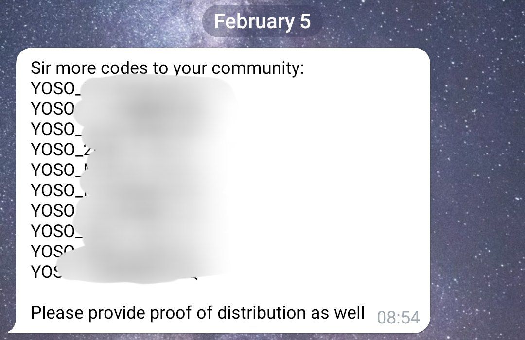 YOSO 10 Invite Code Raffle (Limited)

Got 10 more invite codes straight from the <a href="/yososocial/">Yoso 👁️ - Social Prediction</a> team 👀
Giving them away to the community

How to enter 👇
1️⃣ Follow <a href="/pradeep93057908/">CRYPTO HUNTER 🇮🇳 |</a> + <a href="/yososocial/">Yoso 👁️ - Social Prediction</a>
2️⃣ Join Telegram:
👉 t.me/yoso_social
3️⃣ Like + RT + Tag 3 friends

⏰ Winners