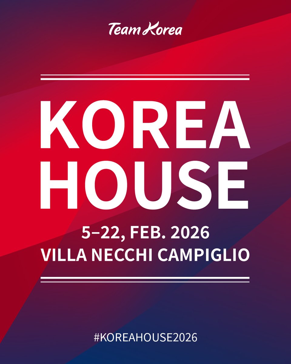 In occasione dei Giochi Olimpici Invernali di Milano-Cortina 2026, arriva la Korea House. Allestita presso la storica Villa Necchi Campiglio (Milano), porterà al pubblico italiano, e non solo, tantissime attività sportive e culturali sulla Corea!