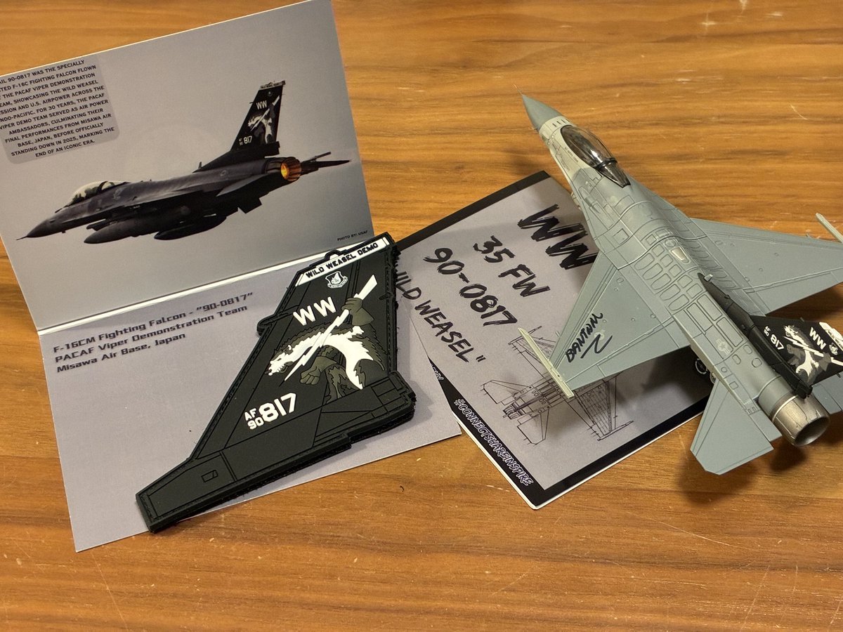 アメリカ 太平洋空軍（PACAF） F-16 DEMO TEAM パッチ 昨年、惜しまれ