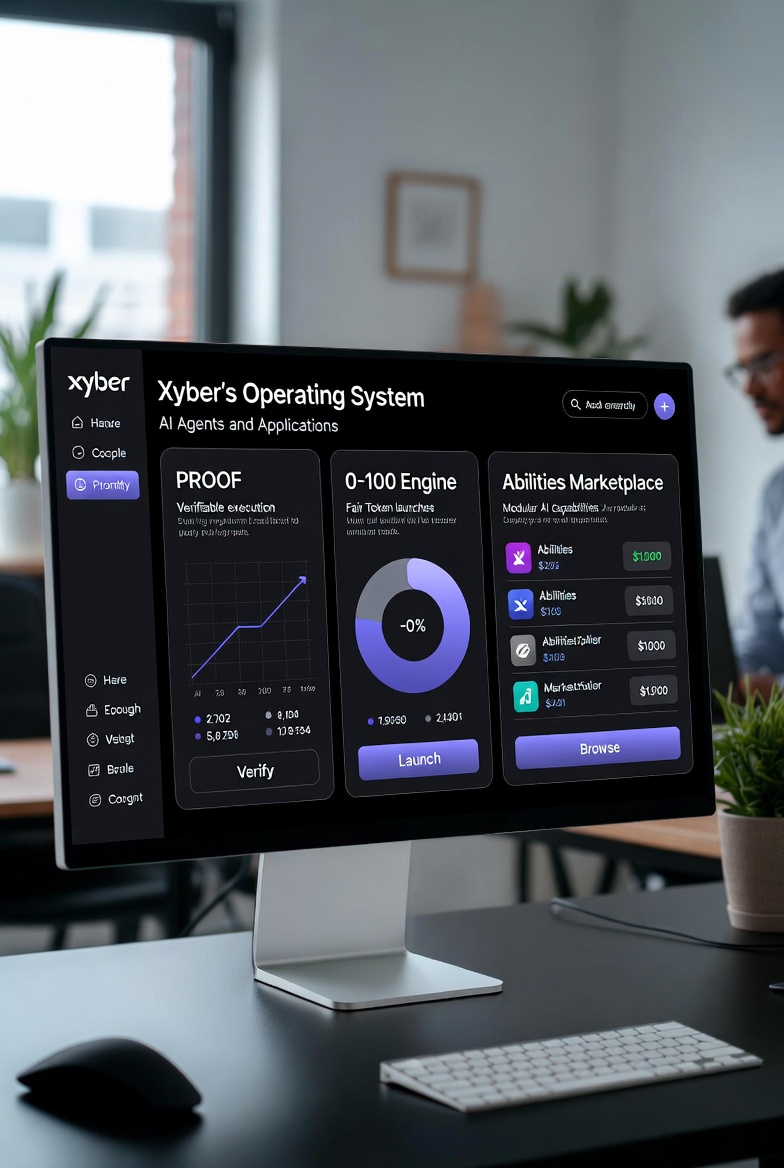 miiichaux's tweet photo. By integrating PROOF for verifiable execution, the 0-100 Engine for fair token launches, and an Abilities Marketplace where developers monetize modular capabilities, Xyber is building an operating system for AI agents and apps. Agents, builders, and users are all incentivized by $XYBER.

@Xyberinc