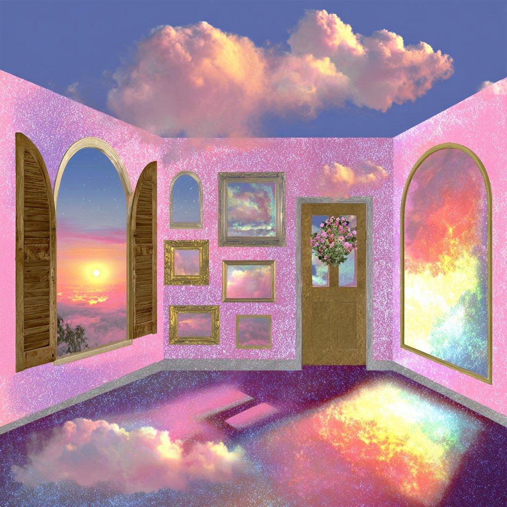 hardware5000's tweet image. #生成AI #AIart #AIイラスト 
#aiartcommunity #aiartist #art 
#surreal #dreamlike #vaporwave #clouds