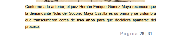 Melovides's tweet image. Destitución e inhabilidad general por diez años para un juez que tramitó un proceso en el que intervenía su prima y solo se declaró impedido tres años después de haber asumido el conocimiento del caso. drive.google.com/file/d/13209L3…
