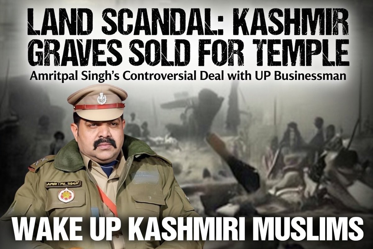 Kashmir land scandal exposed:
Graves allegedly sold for temple construction under political patronage.
Silence today means erasure tomorrow.
Kashmiris deserve answers, accountability, and justice.