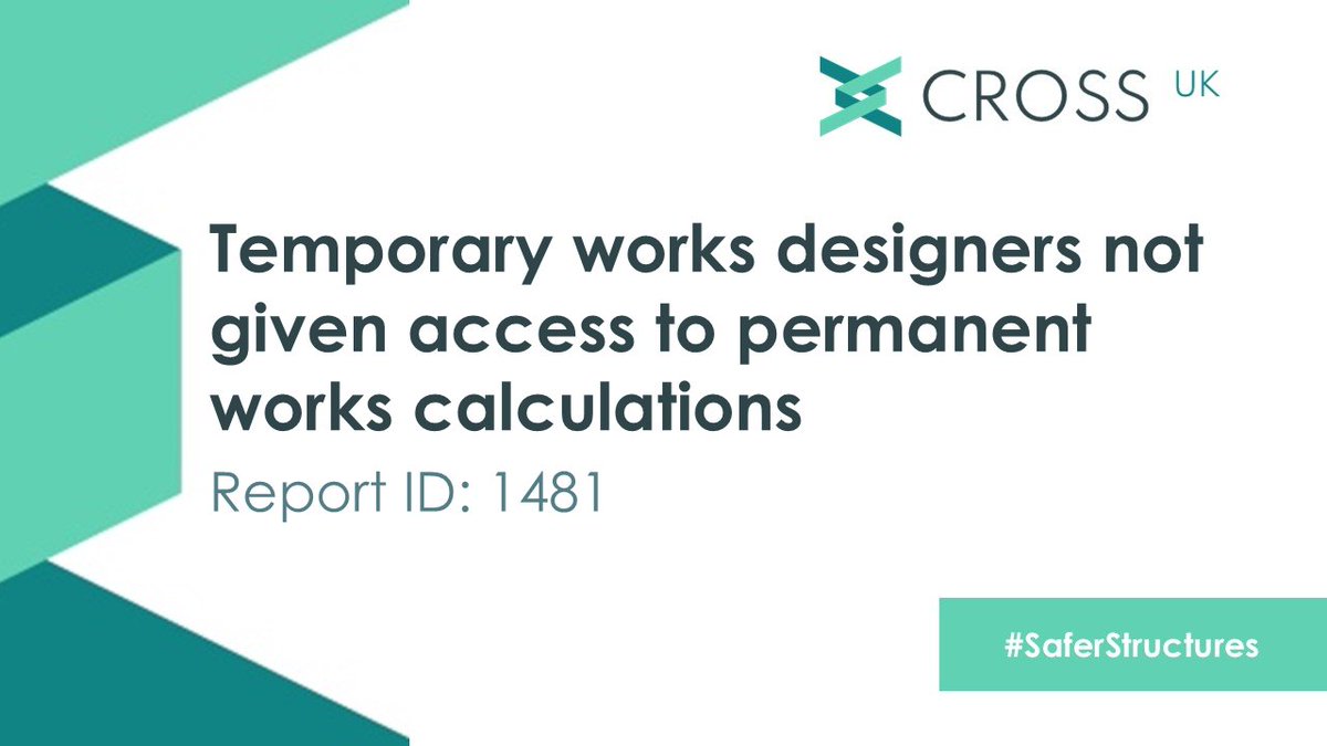 This report is from a member of a firm of consulting structural engineers who were appointed to undertake temporary works design on a complex residential project. 

Read more: bit.ly/3Y19Vsy