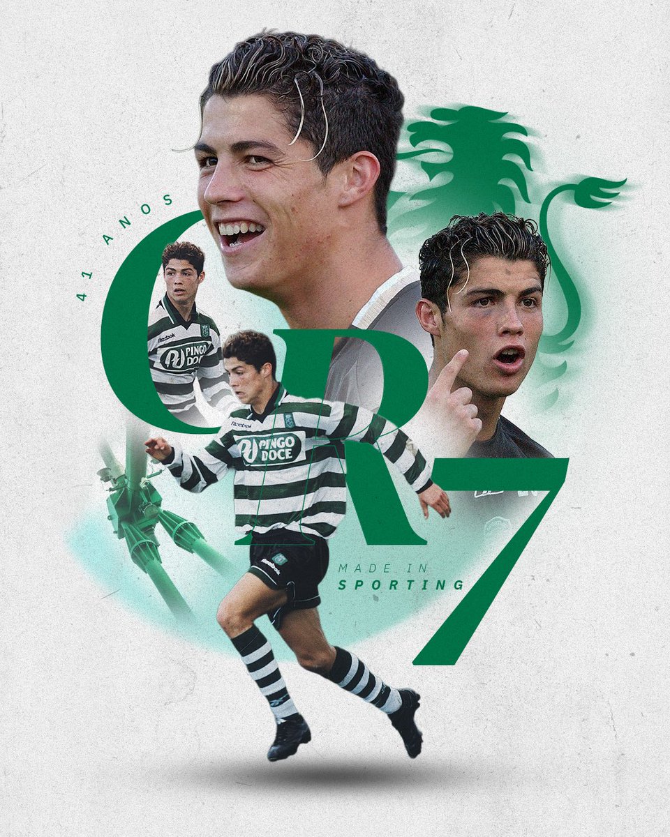SportingCP's tweet image. O melhor jogador português de sempre e uma Lenda do Futebol Mundial #MadeInSporting 💚

Parabéns, @Cristiano! 🐐