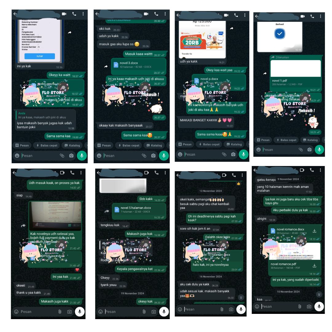 Halo, aku open joki novel dan desain cover novel ya. No copas dan plagiat, hasil pemikiran sendiri. Start dari 3k/halaman, bisa sesuai budget juga, pengerjaannya cepat wa.me/6289513039863 testi bisa cek tele ya #jokitugas #zonauang #jokinovel