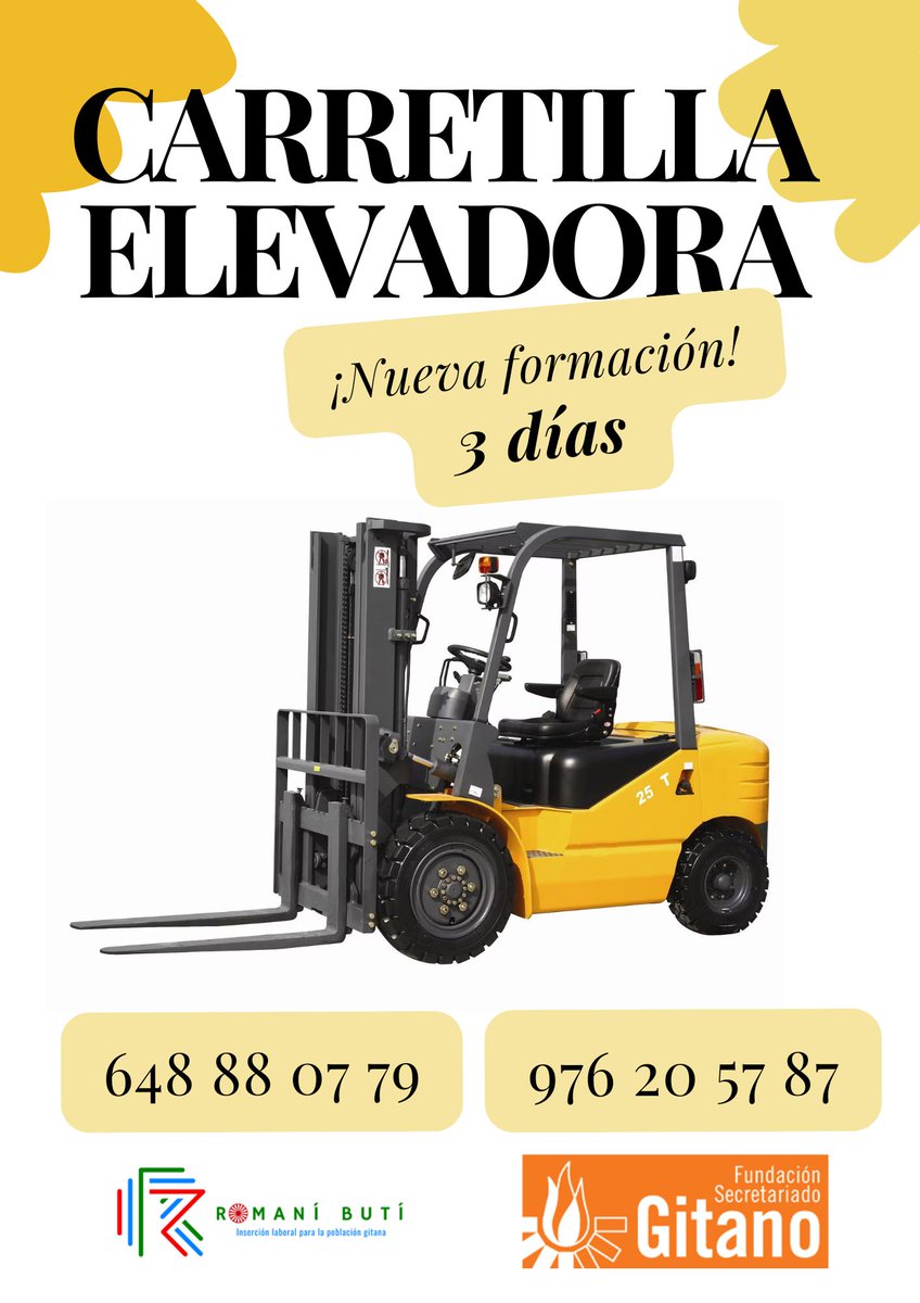 ¿Eres gitano/a y estás desempleado/a?

Apúntate con nosotros a las formaciones gratuitas de Operario Textil y Carretilla Elevadora. Aprenderás habilidades nuevas en la industria y la logística para aumentar tu empleabilidad. 💼