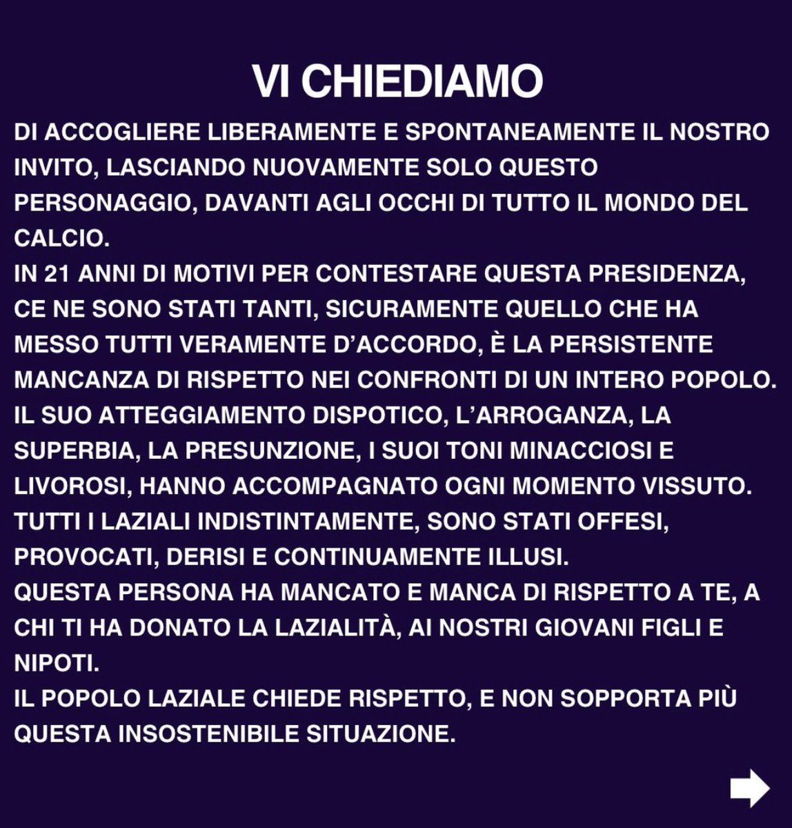 AllRoundLazio's tweet image. Il tifo organizzato chiede di lasciare solo il gestore anche per #Lazio-#Atalanta.