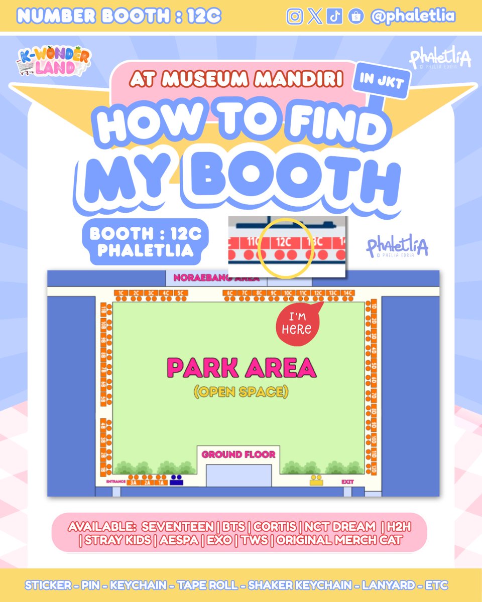 phaletlia's tweet image. [🔁 RT &amp;amp; 💙 like are appreciated]
"K-Wonderland Vol. 2 Catalogue" – by @phaletlia

📆 7 Feb '26
📌 Museum Mandiri | Booth 12C
💫 Available : SVT, BTS, Cortis, H2H, Aespa, Original Merch Cat, many more...

⭐ International GO's &amp;amp; Jastip are very welcomed

#artmarket #kpop
[Page 1]