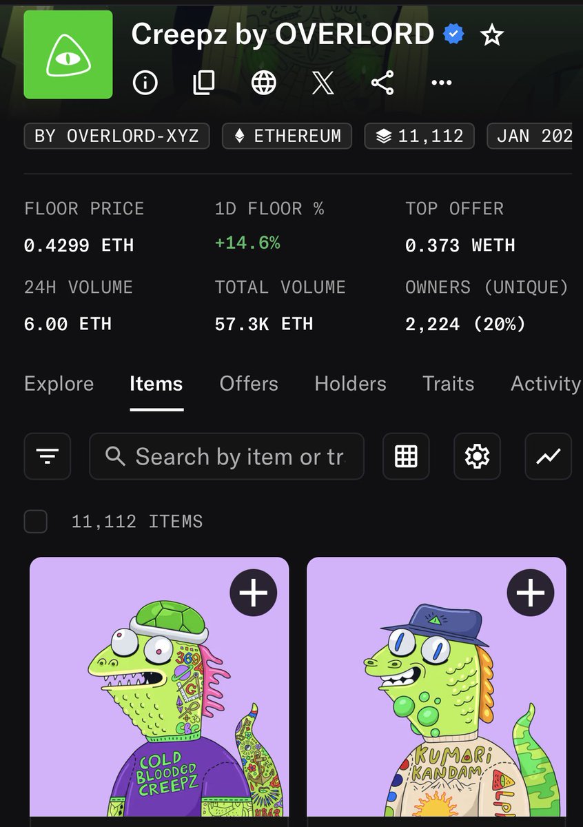 Love to see <a href="/creepz/">Creepz</a> up 14%