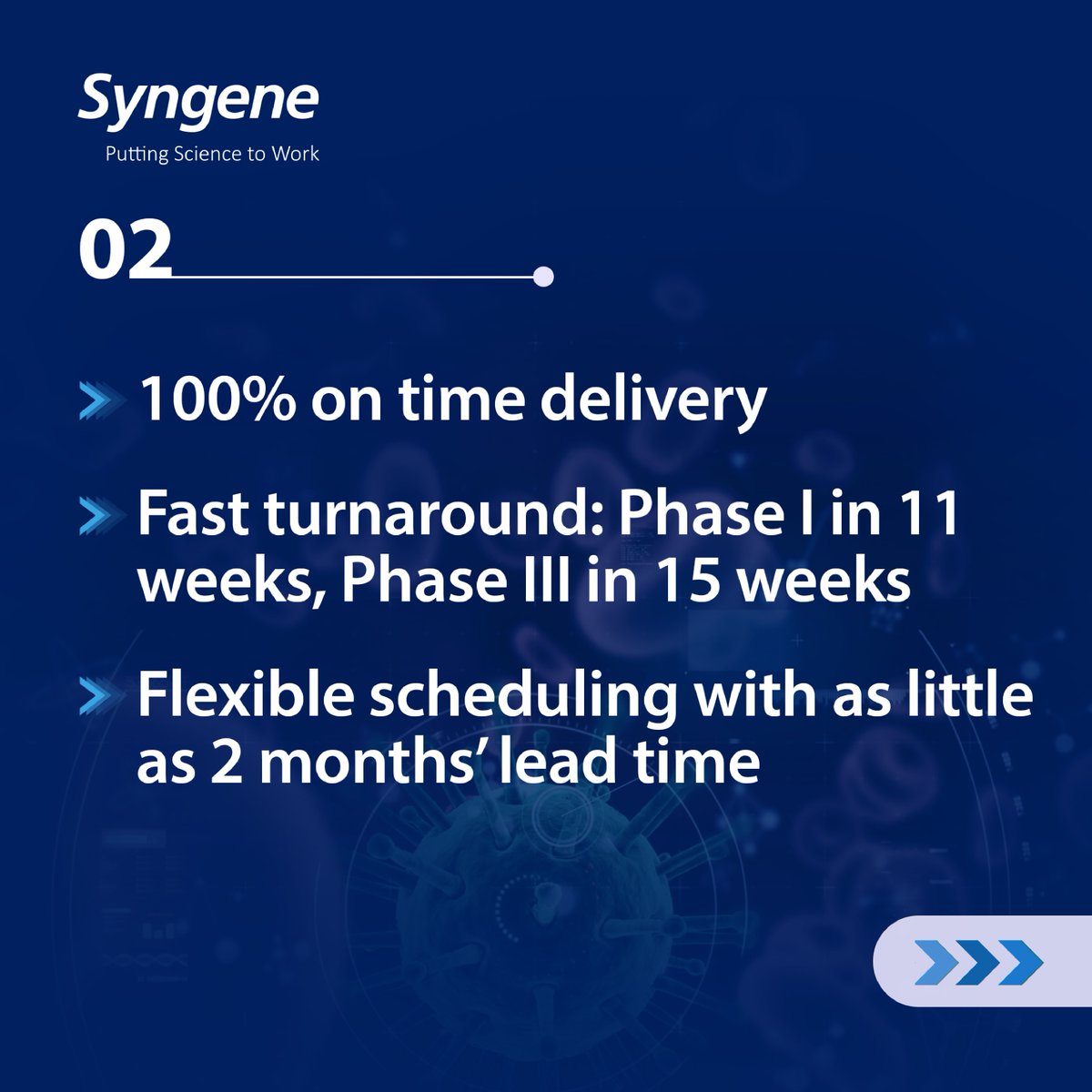 SyngeneIntl's tweet image. Biologics need safety and certainty. Syngene’s GLP-certified viral testing makes viral safety seamless, from cell bank to batch release. Move forward with confidence. 

Connect with our experts: syngeneintl.com/contact-us/ 

#Biologics #GLP #PharmaInnovation #SyngeneInternational