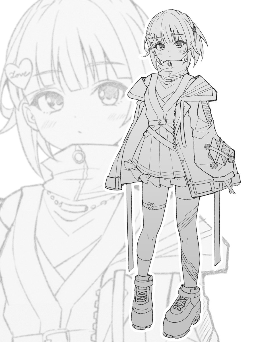 Ruriho73's tweet image. 頭の中でよぉ･･･知らないやつが俺に話しかけてくるんだ･･･萌実の新衣装を創造しろって･･･ #MoemiART