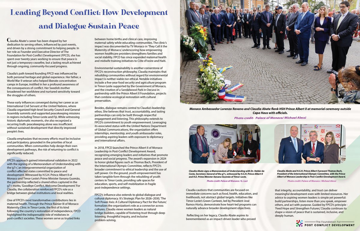 TheFPCD's tweet photo. Proud to see our Executive Director, Claudia Abate, featured on the cover of #EnlightWomenMagazine and recognized among the most admired women leaders of 2026.

Discover the full story and #FPCD’s vision for 2026-2030 in the article:
🔗 https://t.co/x9MZ0Bl4gW

#WomenInLeadership https://t.co/ie2kiRCkLQ