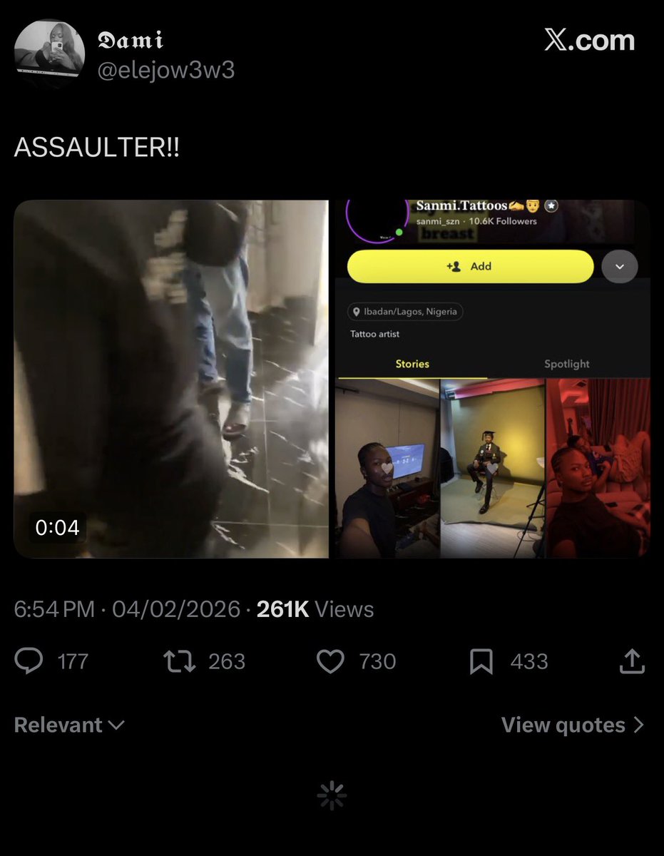 Hybrid_Ola's tweet image. The girl who accused a tattoo artist of assault has deleted her post after he came online to debunk her claims