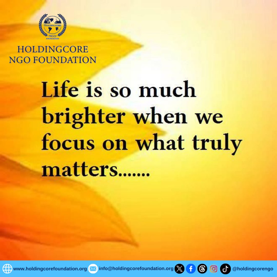 Holdingcorengo's tweet image. When your focus is right, the world looks completely different.

 #HoldingcoreEMPFoundation #Clarity #FocusOnTheGood #ThursdayThoughts