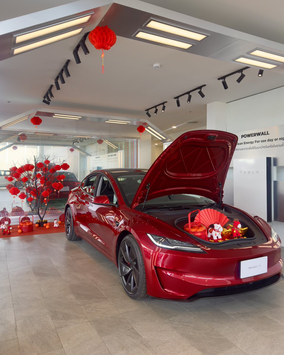tesla_thailand's tweet image. Charge into The Golden Horse Year🐎