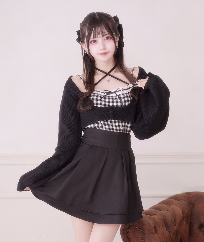 release start ⪩⪨꙳⋆ 🏷️ハシゴレースアンサンブルニット 大人気