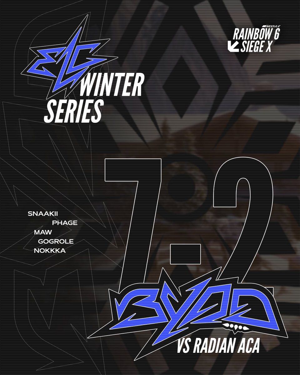 ❄️ ELC Winter Series <a href="/ELC_EsportsR6/">ELC Esports R6</a> ❄️

Une victoire de plus et ENCORE un 7-2 ! 🔥

En route vers la première place du classement !

#BYODWIN 🏆