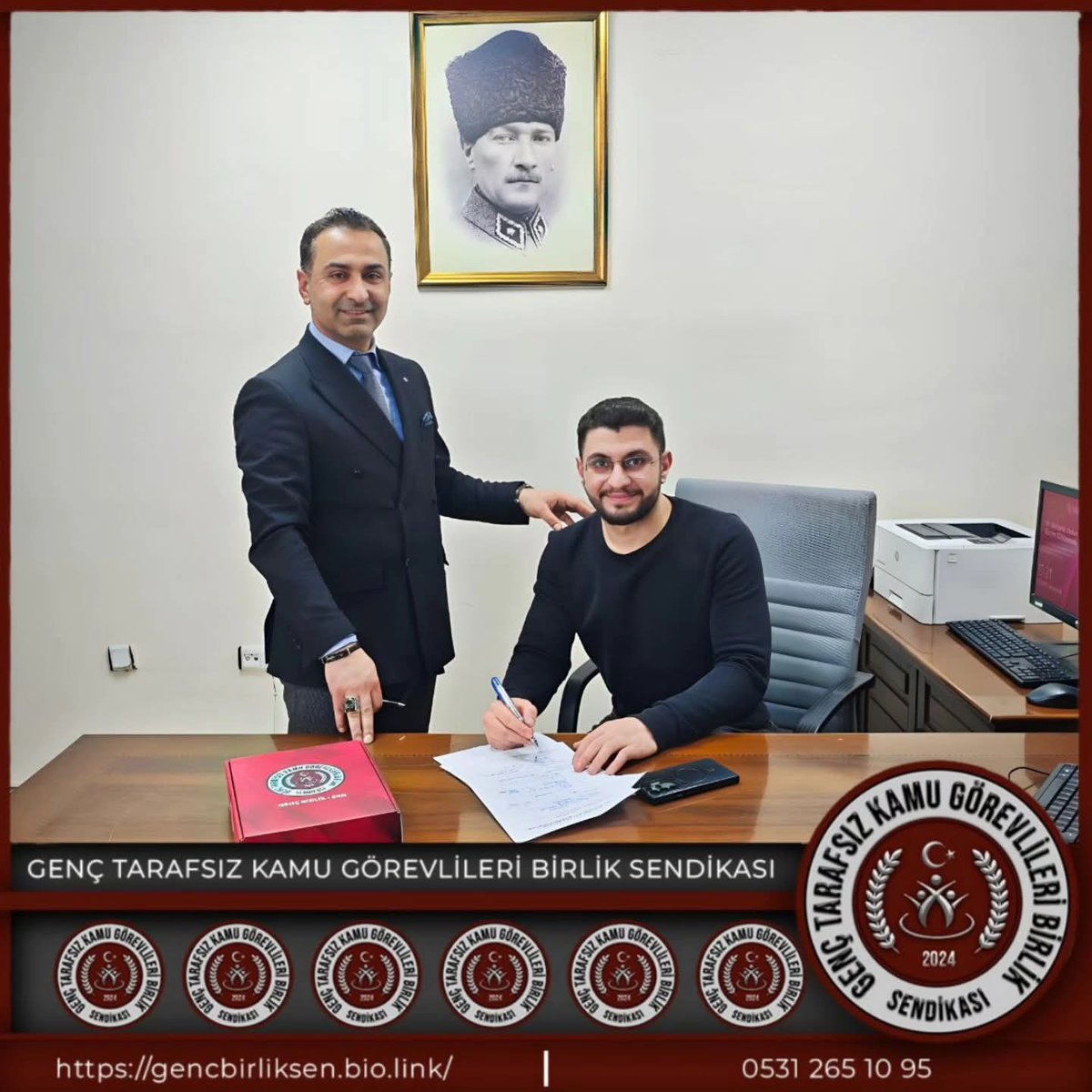 gencbirliksen's tweet photo. Genç Birlik-Sen Genel Başkan Yard. Muğdat GAZİOĞLU:
Emek, adalet ve dayanışma anlayışımıza inanarak aramıza katılan yeni yol arkadaşlarımızla gücümüze güç kattık.
Birlikte daha güçlü, birlikte daha kararlıyız.
Katılım sağlayan tüm arkadaşlarımıza teşekkür ediyorum. https://t.co/CH8q4RLGPP