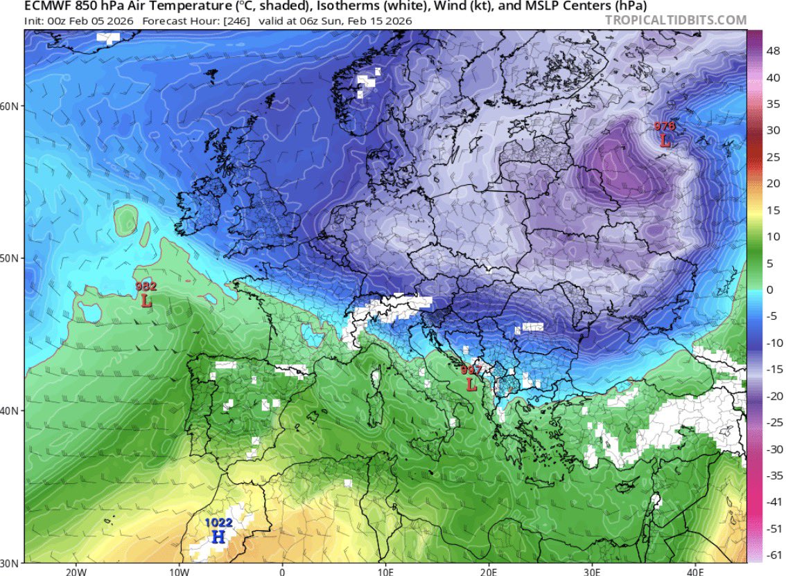 VigipreventionM's tweet image. Un possible conflit de masses d’air pourrait concerner la #France… enfin ?

⚠️ Il s’agit uniquement d’une #tendance et non d’une prévision. Rien n’est acquis ni calé à ce stade.

Un flux de N/NE pourrait se mettre en place, en lien avec un changement de régime des vents entre