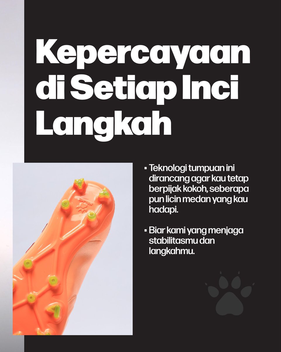 Dirancang untuk stabilitas maksimal di setiap langkah.🐾

#KelmeIndonesia #LeaveYourMark