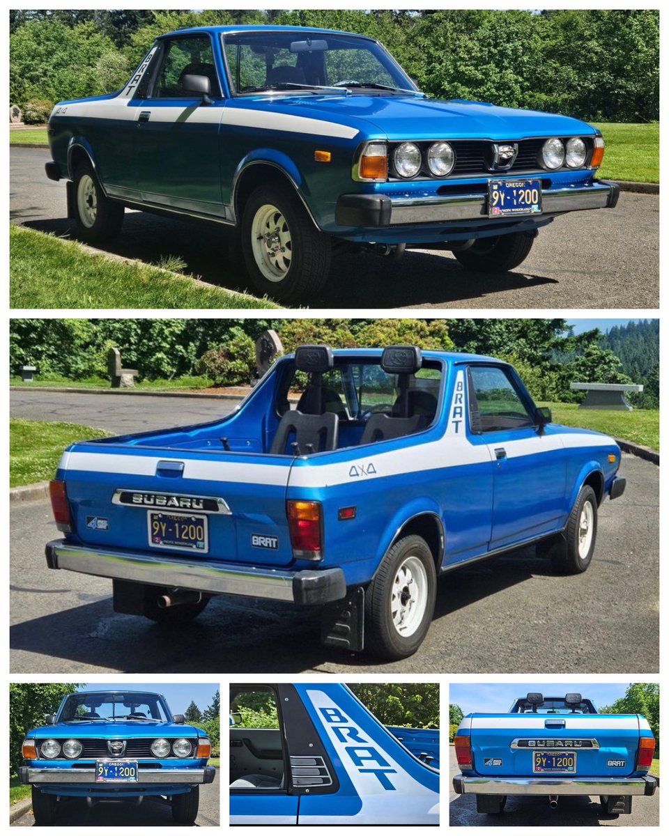 JapaneseIcons's tweet image. It’s about time we shared some long overdue love for the Subaru Brat, and this early example is a beauty… 💙🤍

#ThrowbackThursday #SubaruBrat