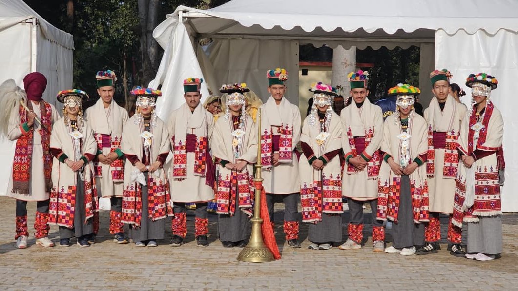 8hpbnncc's tweet photo. 💪Pride of 8 HP Bn NCC Rampur 
Cadets from PGDC Rampur &amp; GDC Reckong Peo representing PHHP&amp;C DTE in #PMRally2026 showcasing the Vibrant Kinnauri Culture. The Hardwork was appreciated by DGNCC and all dignatories. https://t.co/uC5XtmkfYB