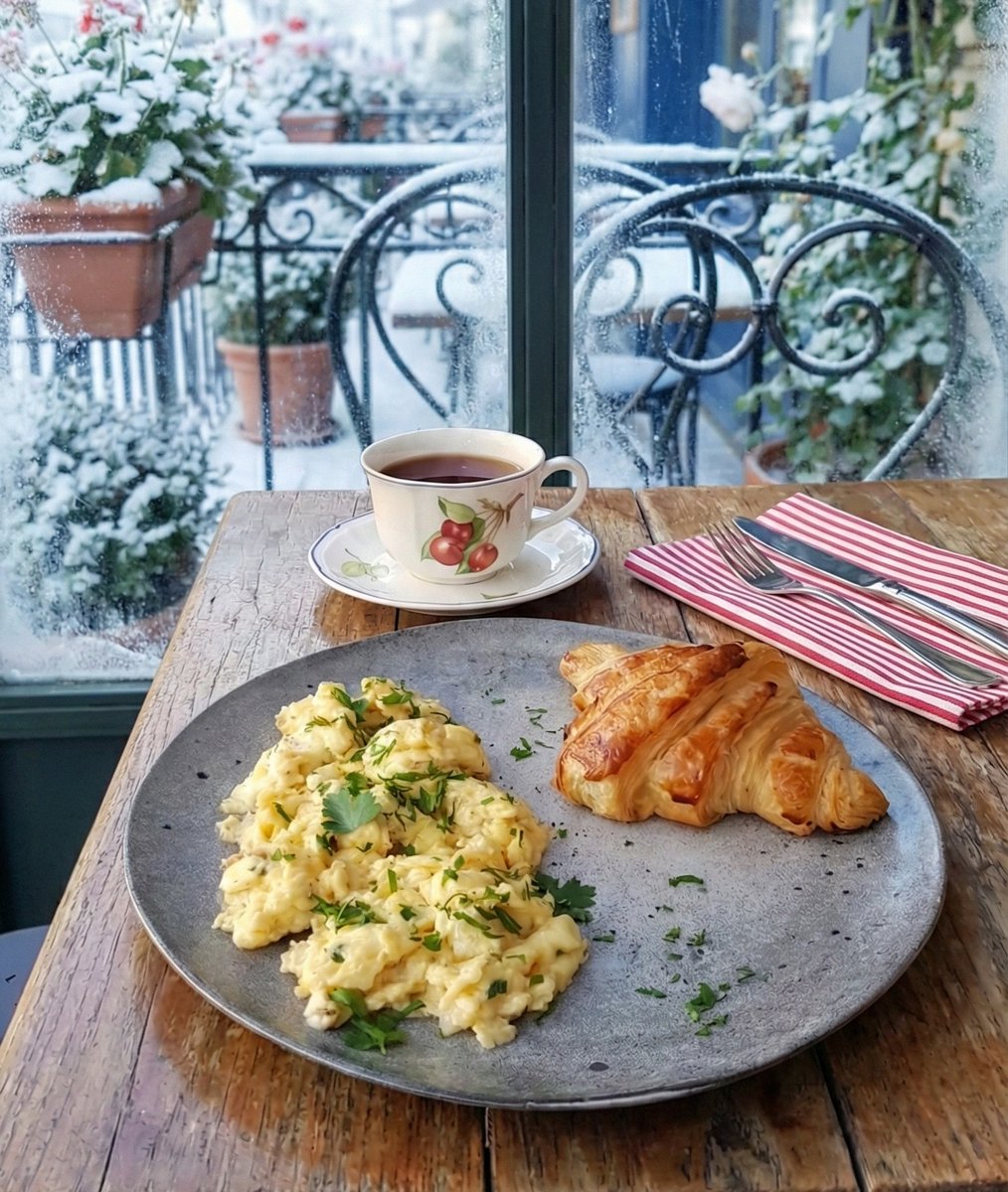 Gün aydı mı? Kahvaltıda sütlü yumurta ve kruvasan, yanında çayı, kahvesi de olunca iyi gider, değil mi? Aslında birçoğu için ulaşılabilir olan böyle bir kahvaltıyı şu günlerde kaç emekli yapabiliyordur! #EmekliMemur #HiçDüşünenYok #Emekli